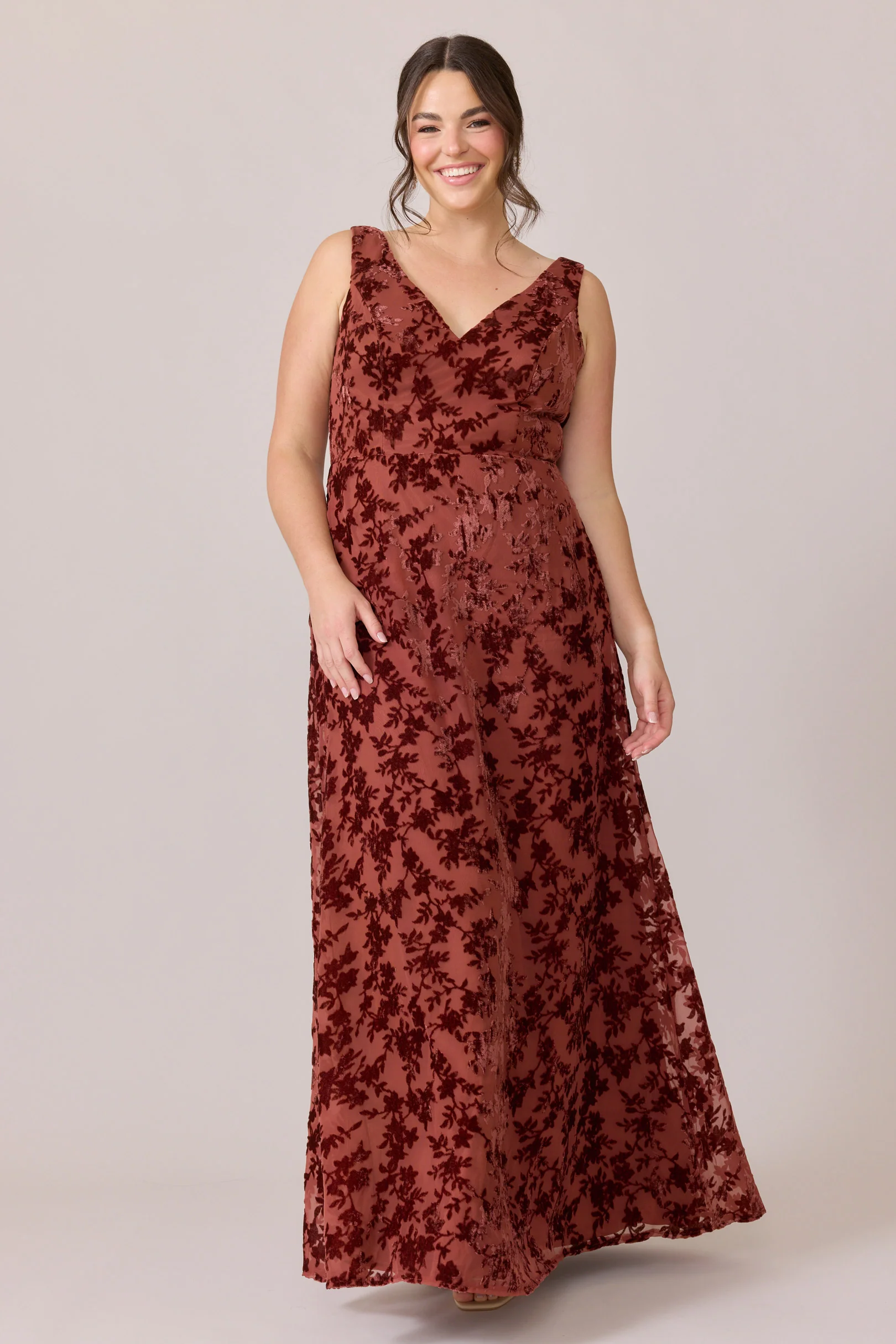 Dakota Floral Burnout Velvet Dress | Made To Order - Image 7