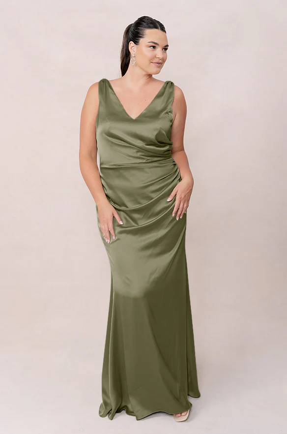 Dawson Satin Dress | Made To Order - Image 112