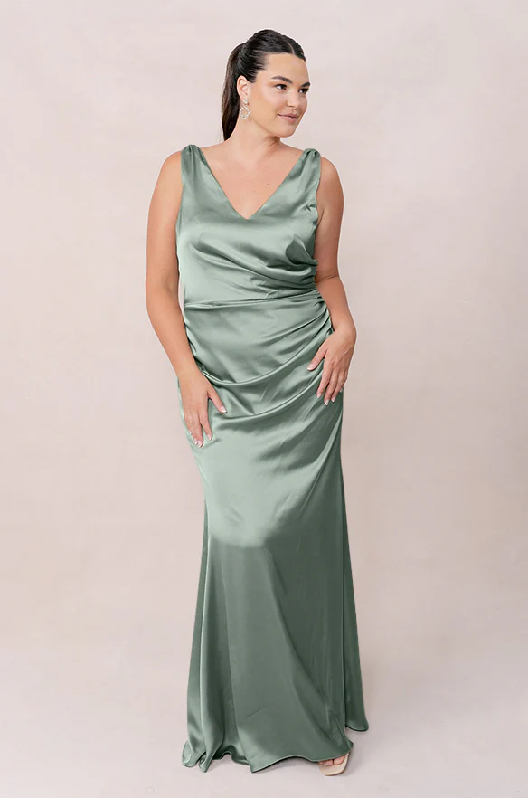 Dawson Satin Dress | Made To Order - Image 128