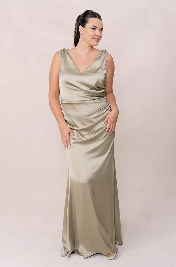 Dawson Satin Dress | Made To Order - Image 130