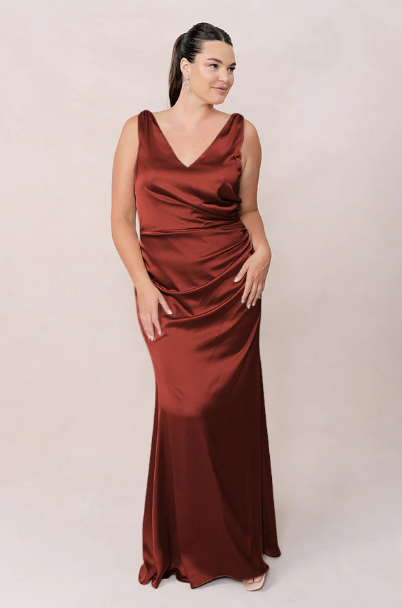 Dawson Satin Dress | Made To Order - Image 137