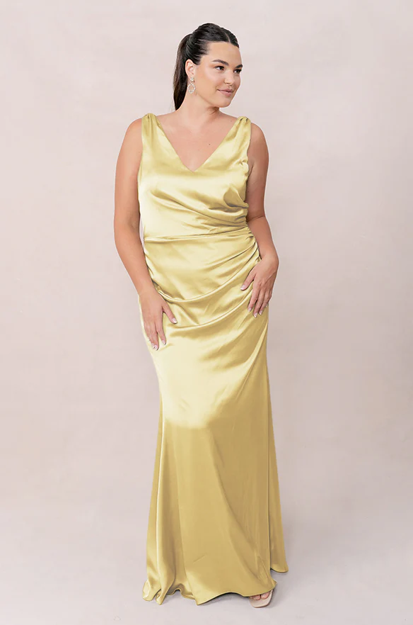 Dawson Satin Dress | Made To Order - Image 144