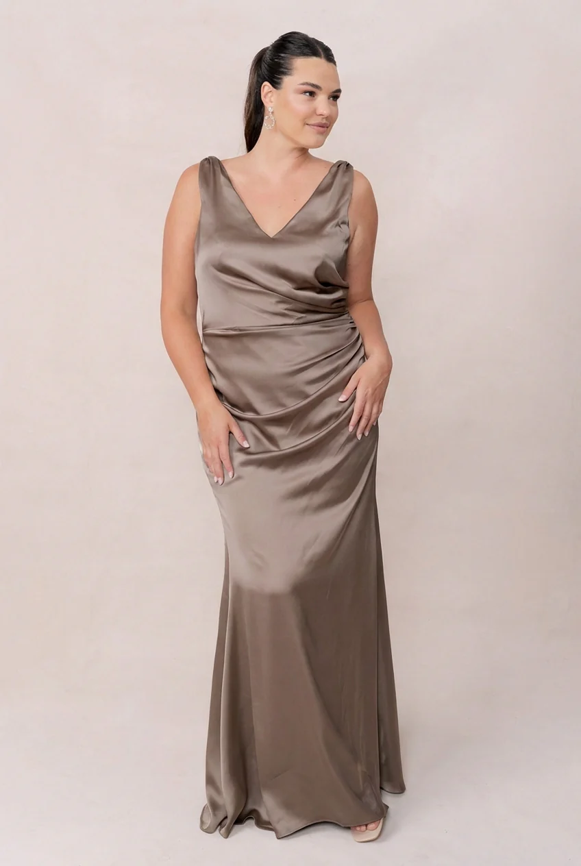 Dawson Satin Dress | Made To Order - Image 160