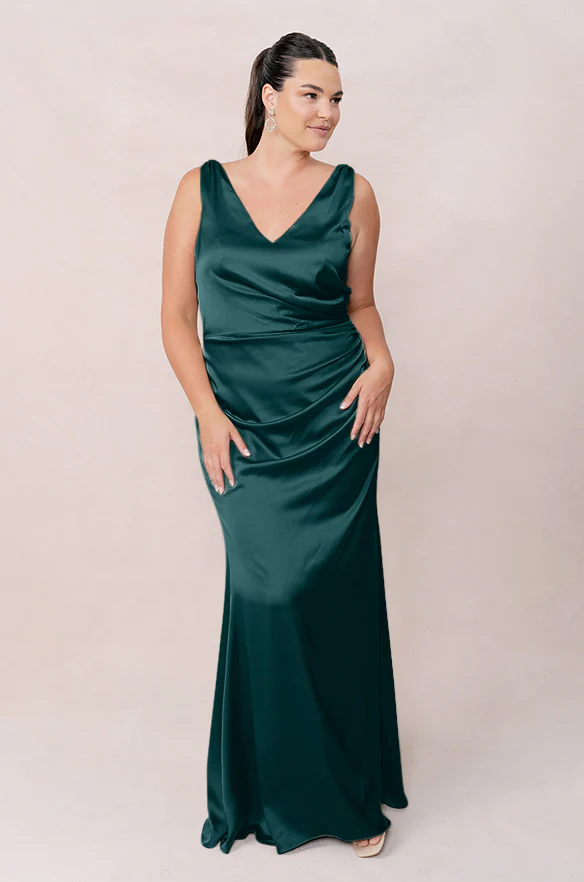 Dawson Satin Dress | Made To Order - Image 70