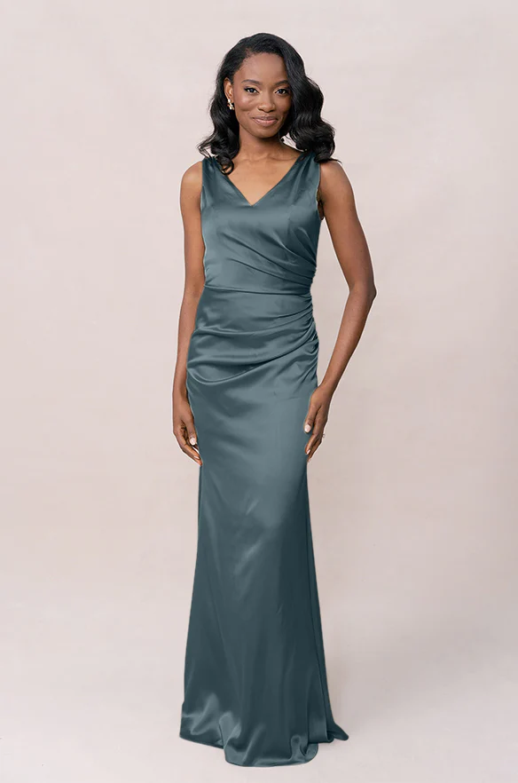 Dawson Satin Dress | Made To Order - Image 83