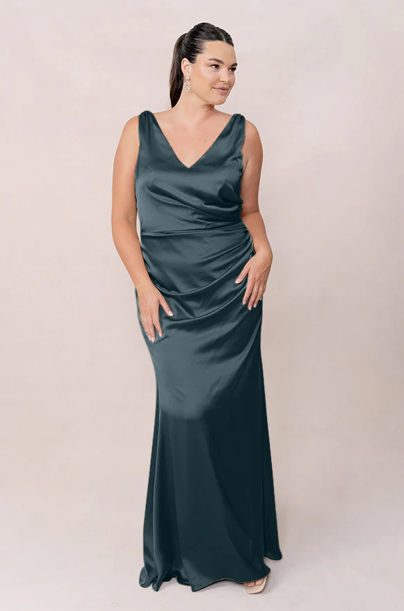Dawson Satin Dress | Made To Order - Image 84