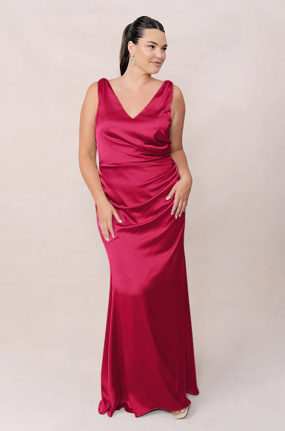 Dawson Satin Dress | Made To Order - Image 95