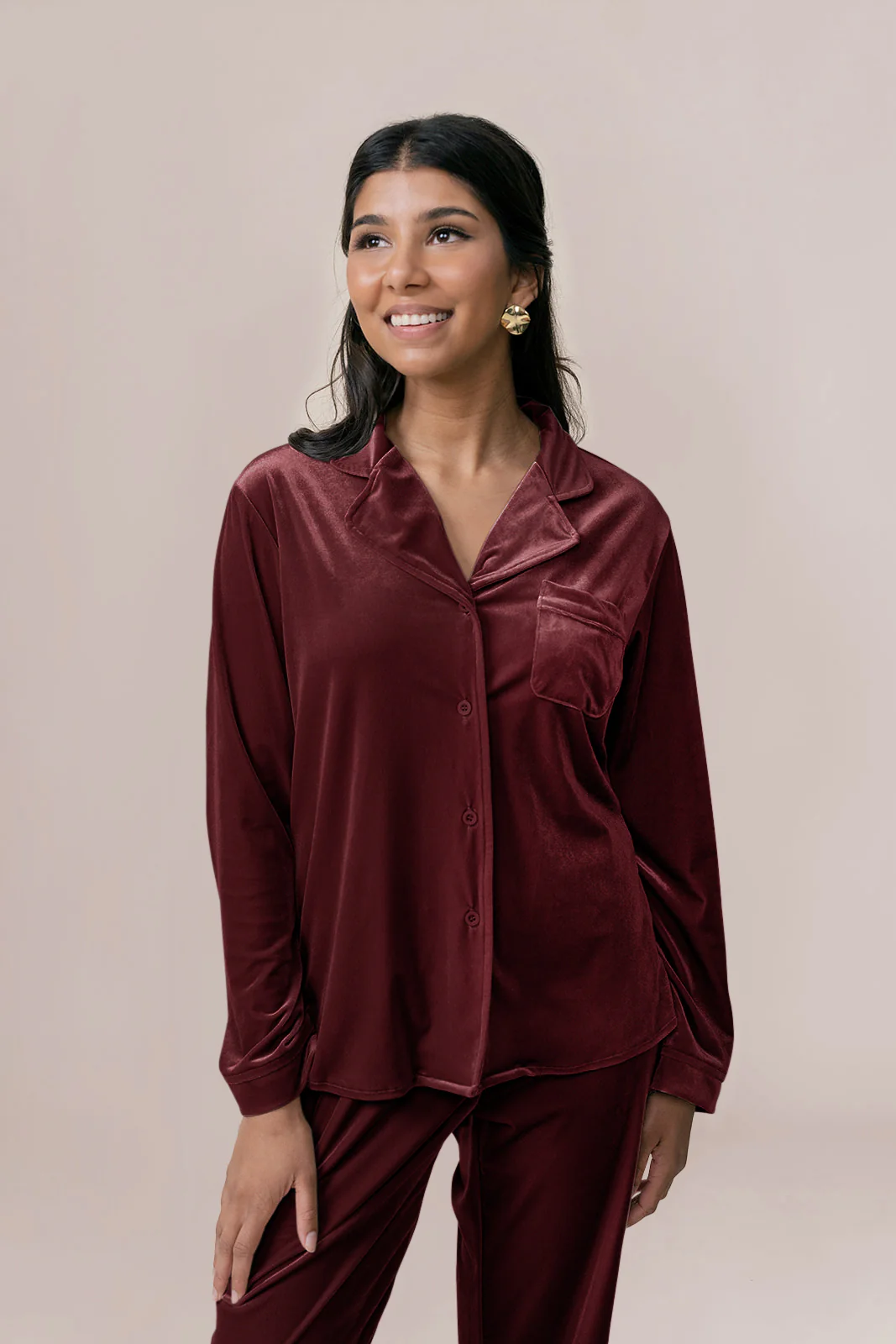Daybreak Long Sleeve Velvet Top | Made To Order - Image 8