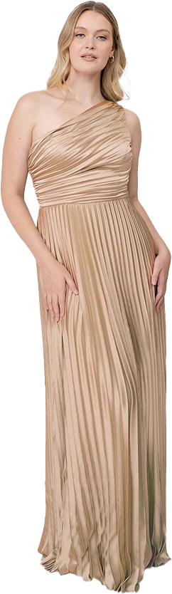Declan Satin Pleated Dress | Made To Order - Image 117