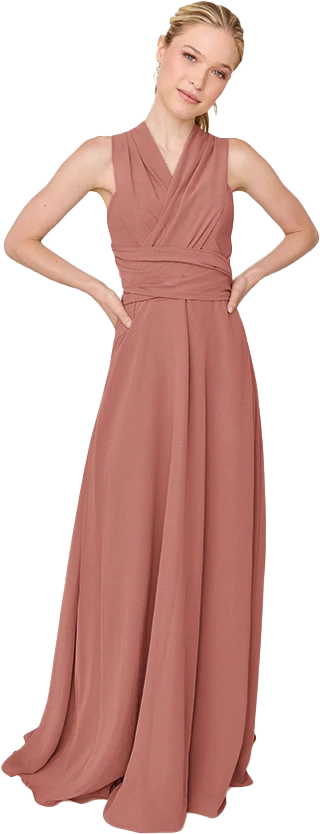 Devan Convertible Chiffon Dress | Made To Order - Image 18