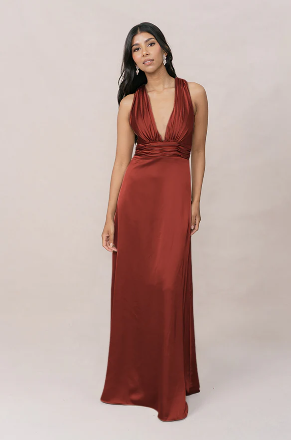 Dylan Satin Dress | Made To Order - Image 100
