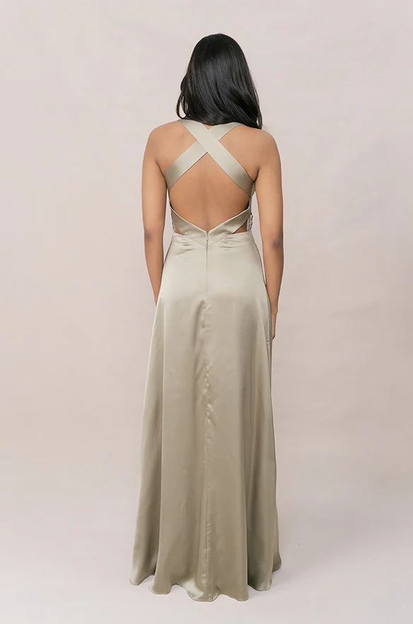 Dylan Satin Dress | Made To Order - Image 11