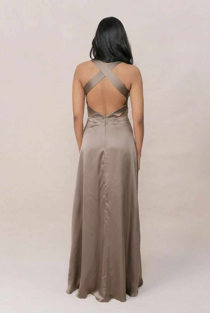 Dylan Satin Dress | Made To Order - Image 176