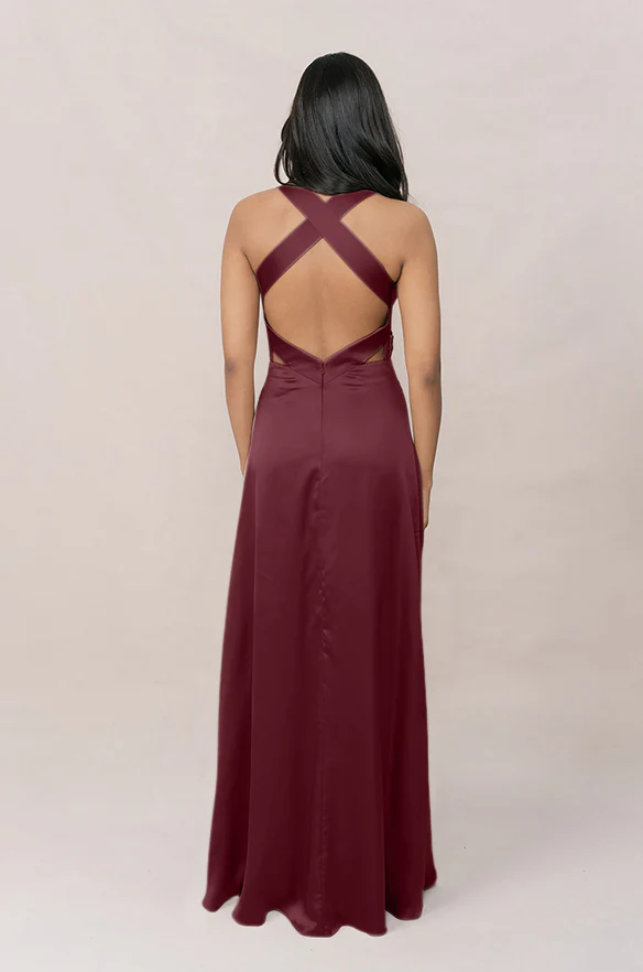 Dylan Satin Dress | Made To Order - Image 23
