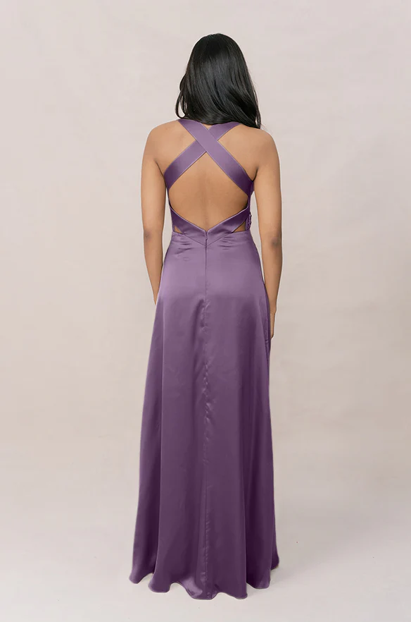 Dylan Satin Dress | Made To Order - Image 35
