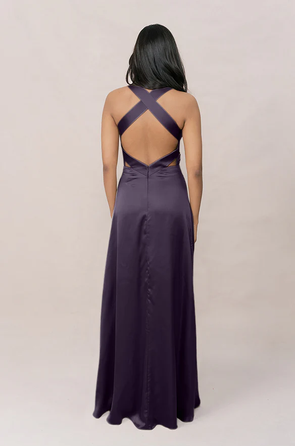 Dylan Satin Dress | Made To Order - Image 37
