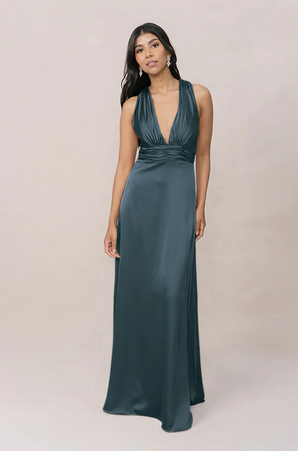 Dylan Satin Dress | Made To Order - Image 40