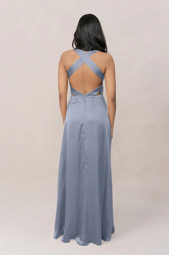 Dylan Satin Dress | Made To Order - Image 43