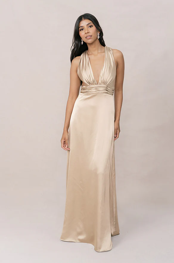 Dylan Satin Dress | Made To Order - Image 46