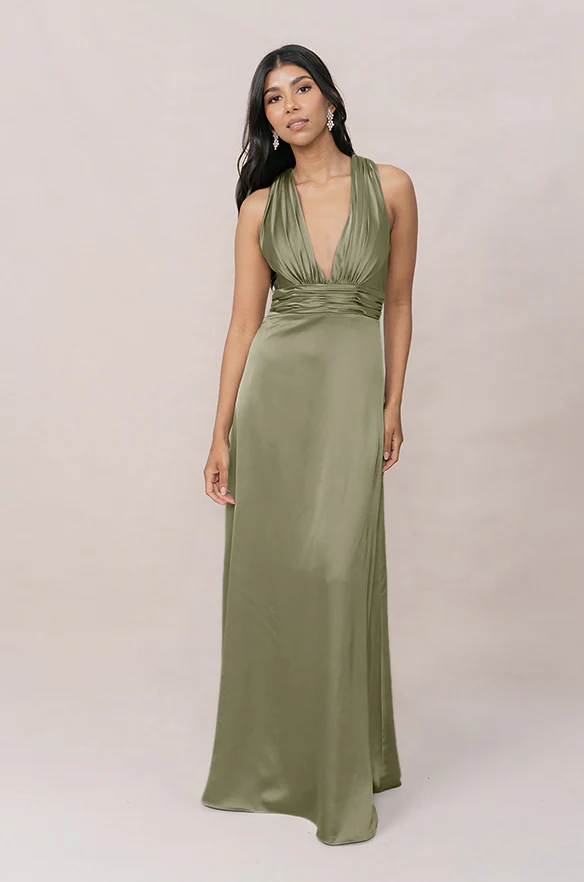 Dylan Satin Dress | Made To Order - Image 68