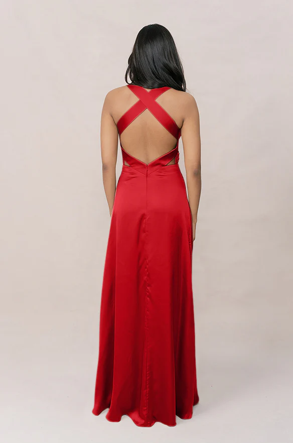 Dylan Satin Dress | Made To Order - Image 79