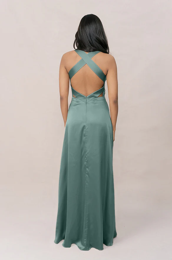 Dylan Satin Dress | Made To Order - Image 85