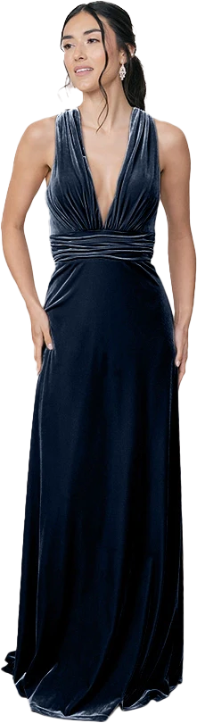 Dylan Velvet Dress | Made To Order - Image 25