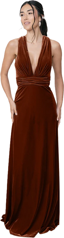 Dylan Velvet Dress | Made To Order - Image 26
