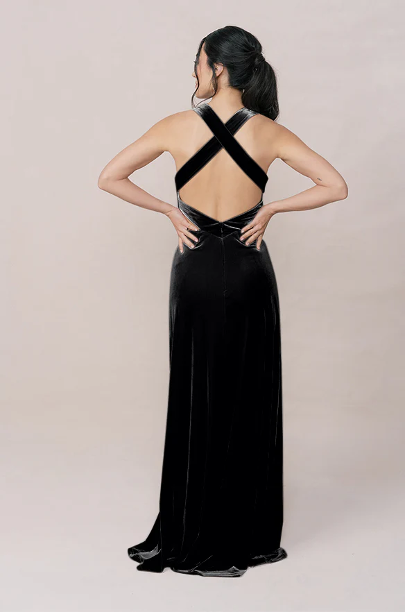 Dylan Velvet Dress | Made To Order - Image 31