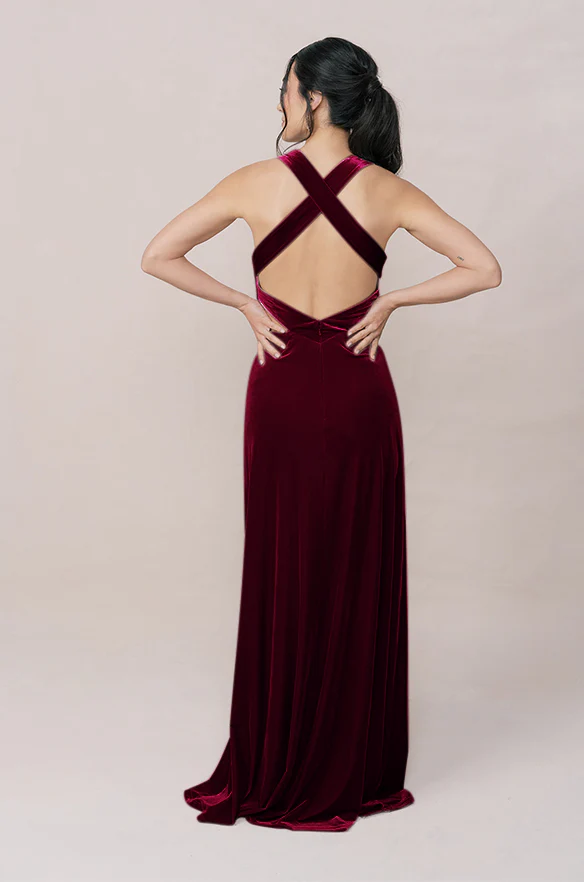 Dylan Velvet Dress | Made To Order - Image 35
