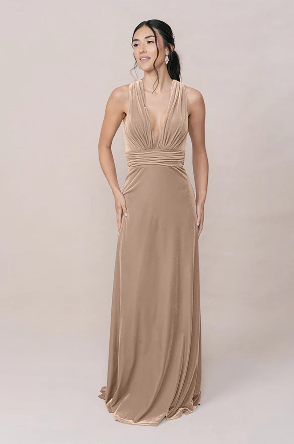 Dylan Velvet Dress | Made To Order - Image 36