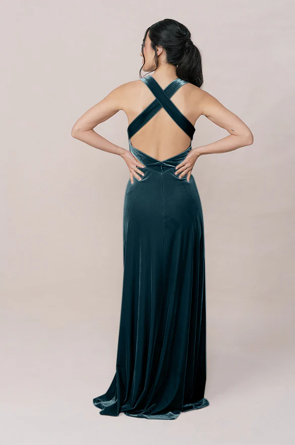 Dylan Velvet Dress | Made To Order - Image 41