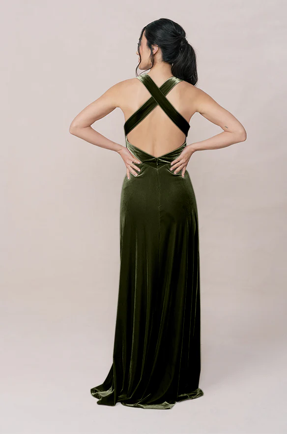 Dylan Velvet Dress | Made To Order - Image 59