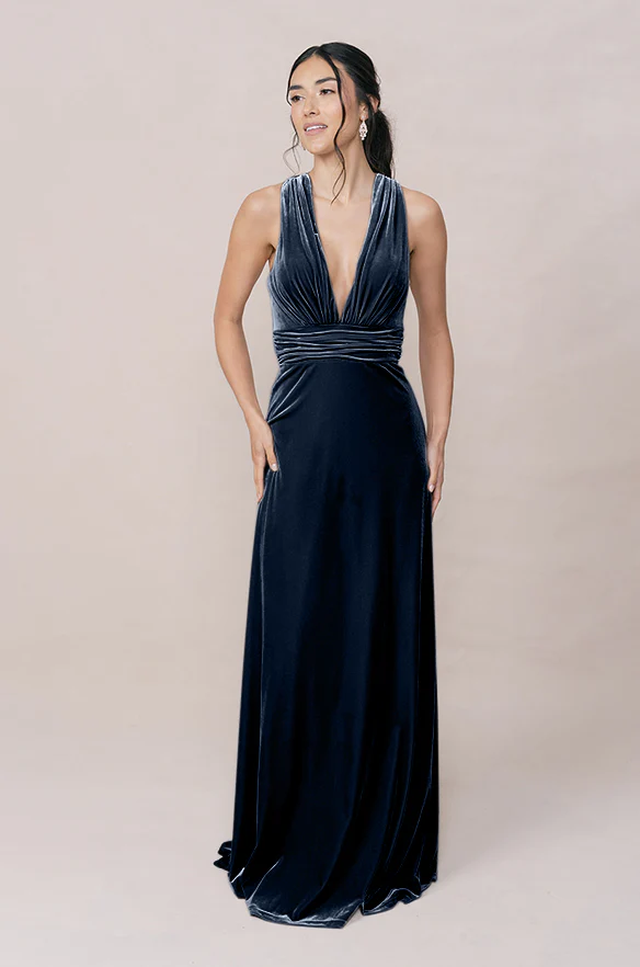 Dylan Velvet Dress | Made To Order - Image 66