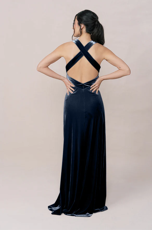 Dylan Velvet Dress | Made To Order - Image 67