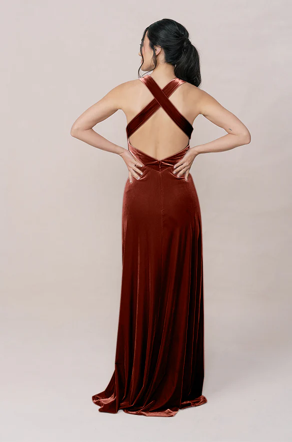Dylan Velvet Dress | Made To Order - Image 73