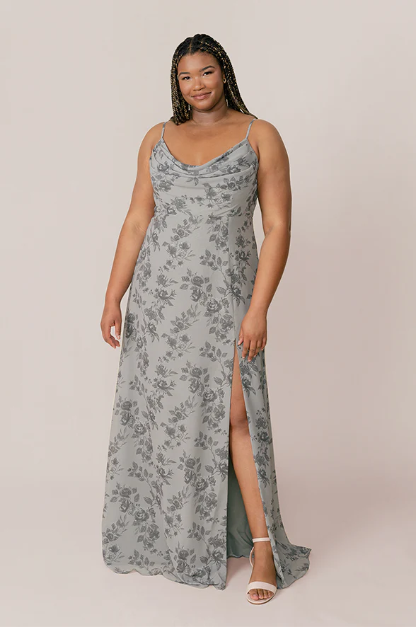 Ember Chiffon Floral Print Dress | Made To Order - Image 16