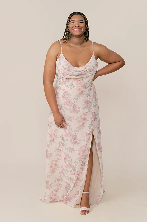Ember Chiffon Floral Print Dress | Made To Order - Image 20
