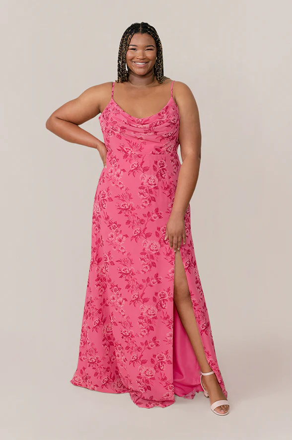 Ember Chiffon Floral Print Dress | Made To Order - Image 23