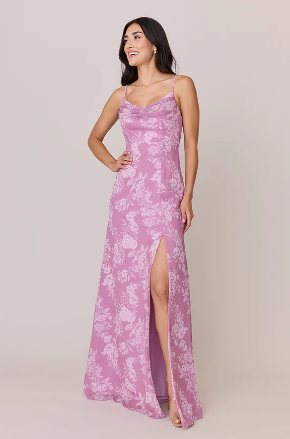 Ember Chiffon Floral Print Dress | Made To Order - Image 3