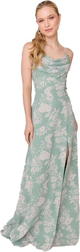 Ember Chiffon Floral Print Dress | Made To Order - Image 41