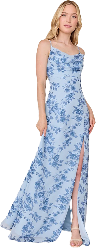 Ember Chiffon Floral Print Dress | Made To Order - Image 44