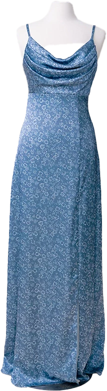 Ember Satin Floral Print Dress | Made To Order - Image 40