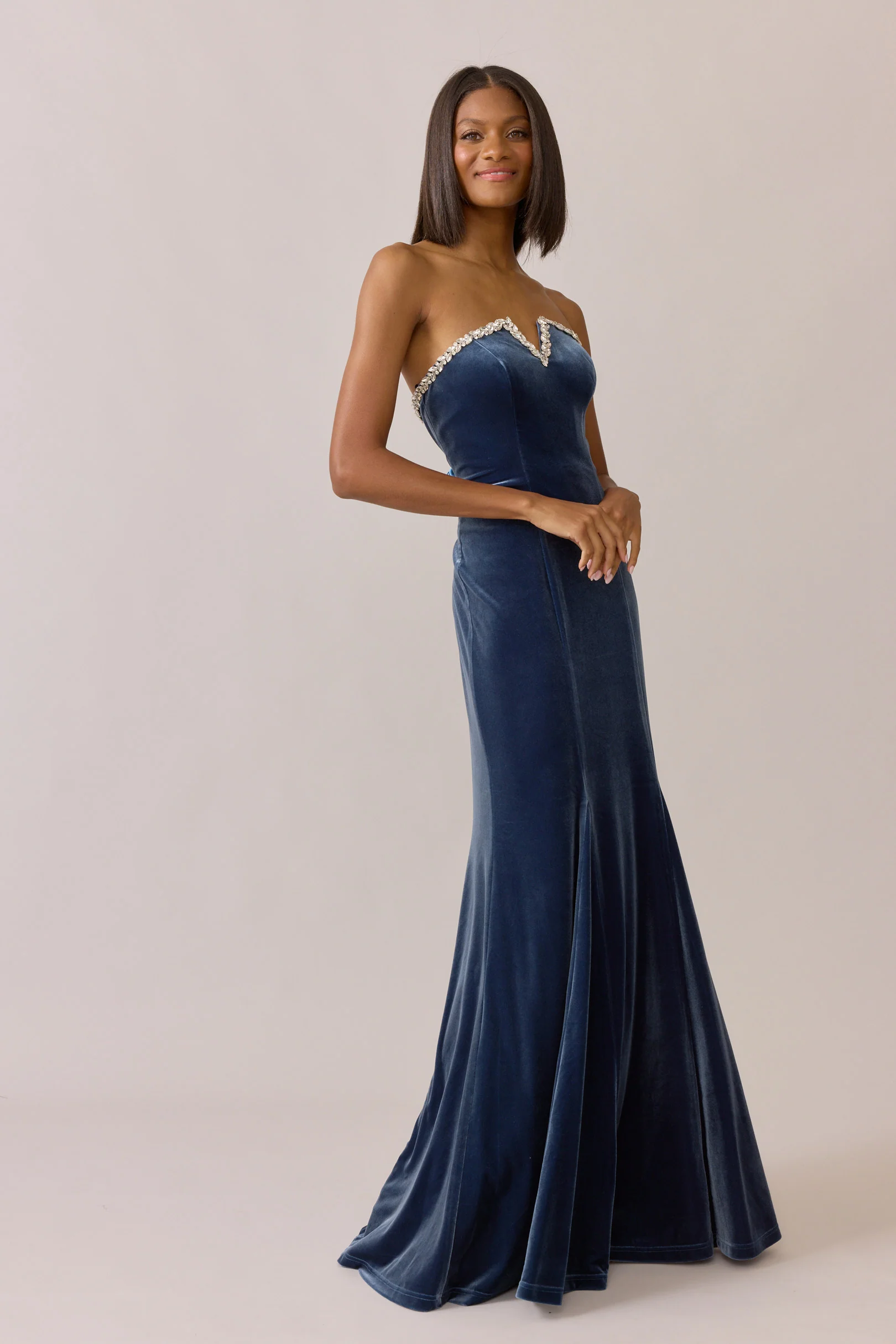 Estelle Luxe Velvet Dress | Made To Order - Image 23