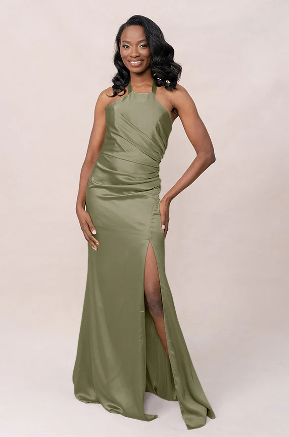 Fallon Satin Dress | Made To Order - Image 77