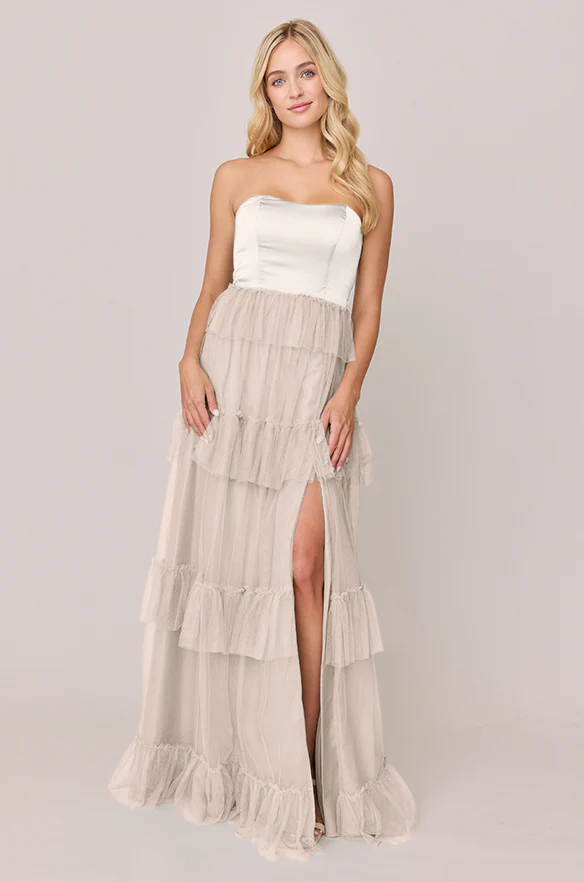 Frankie Convertible Satin + Tulle Dress | Made To Order - Image 24