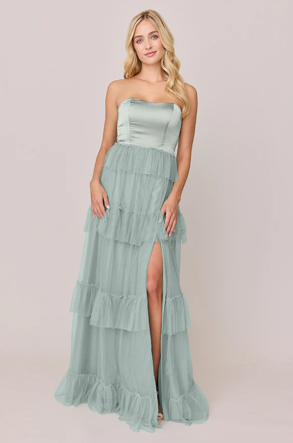 Frankie Convertible Satin + Tulle Dress | Made To Order - Image 50