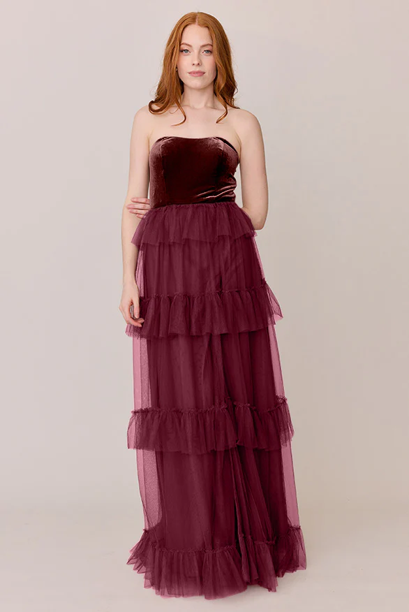 Frankie Convertible Velvet + Tulle Dress | Made To Order - Image 13
