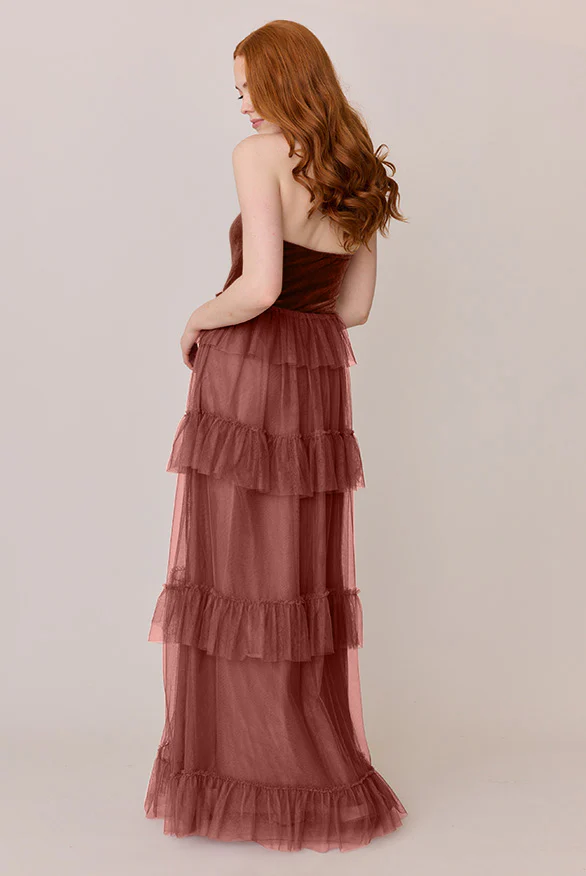 Frankie Convertible Velvet + Tulle Dress | Made To Order - Image 32