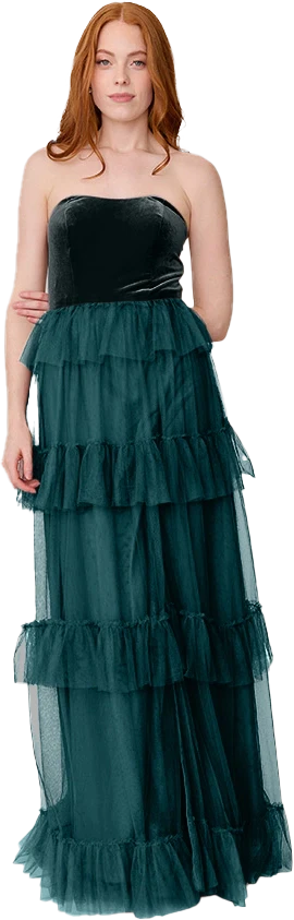Frankie Convertible Velvet + Tulle Dress | Made To Order - Image 39